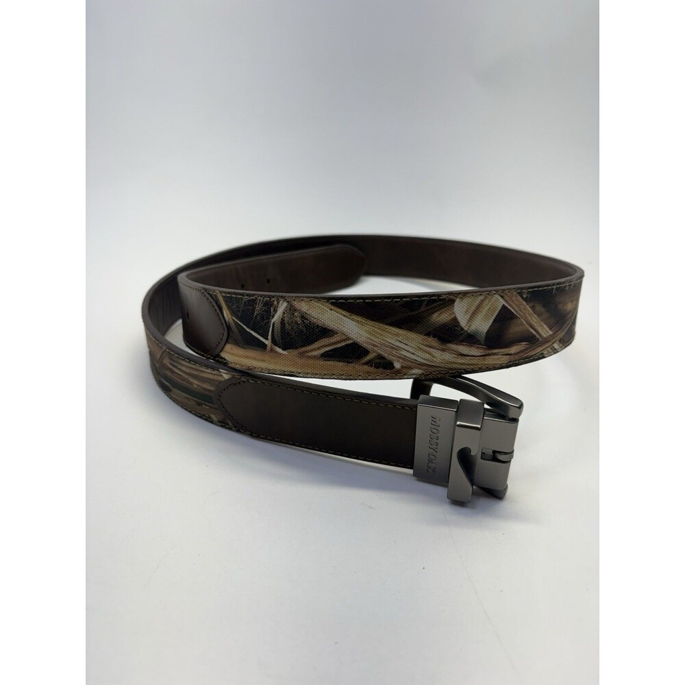 Mossy Oak Camo Leather Belt XL 42-44 – Brown with Buckle – Hunting Outdoor Wear